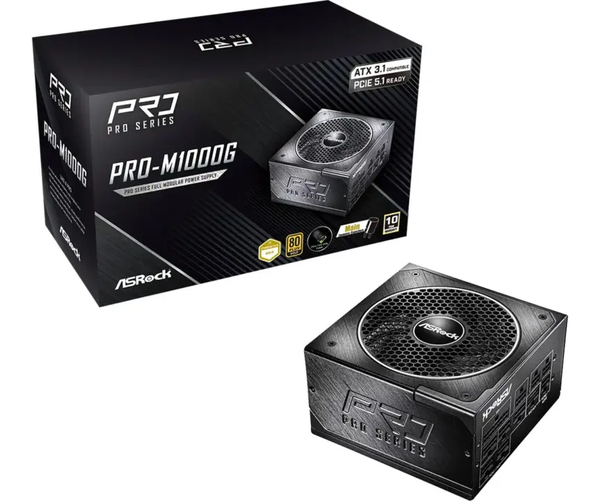 ASRock PRO Series PSU: 750W to 1000W with ATX 3.1 and PCIe 5.1 Support