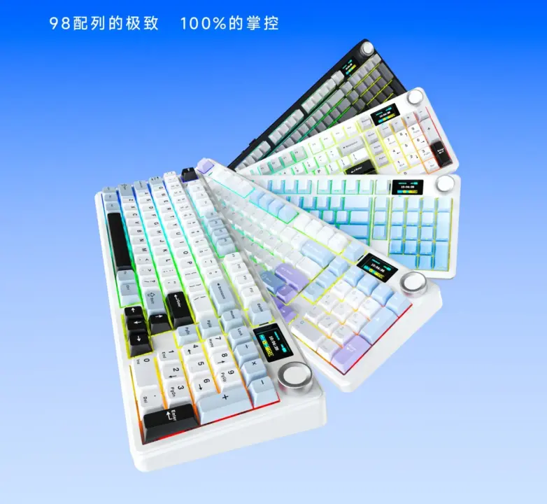 AULA F99Max Tri-Mode Keyboard: 8000mAh Battery & 97-Key Layout