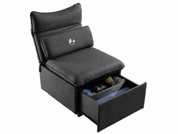 Bauhutte Storage Sofa G-420: 51L Hidden Storage Ottoman for Home Use