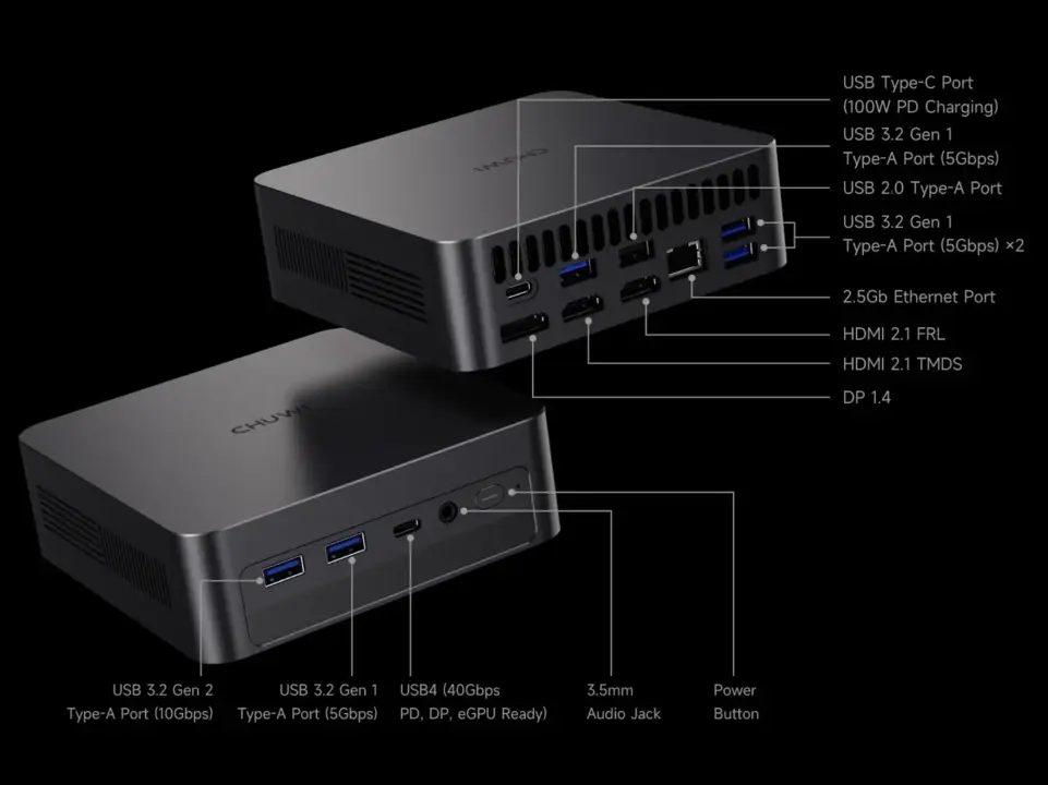 Chiwei unveils AuBox X mini PC with Core Ultra 7 256V and 16GB RAM