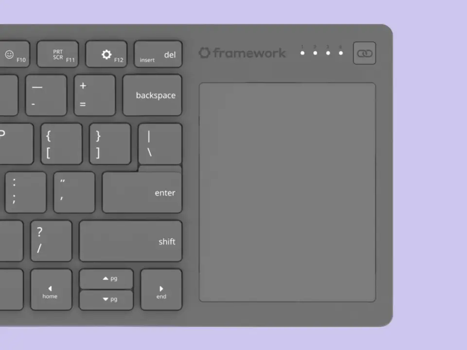 Framework Wireless Trackpad Keyboard Announced: nRF54 Controller and ZMK Firmware
