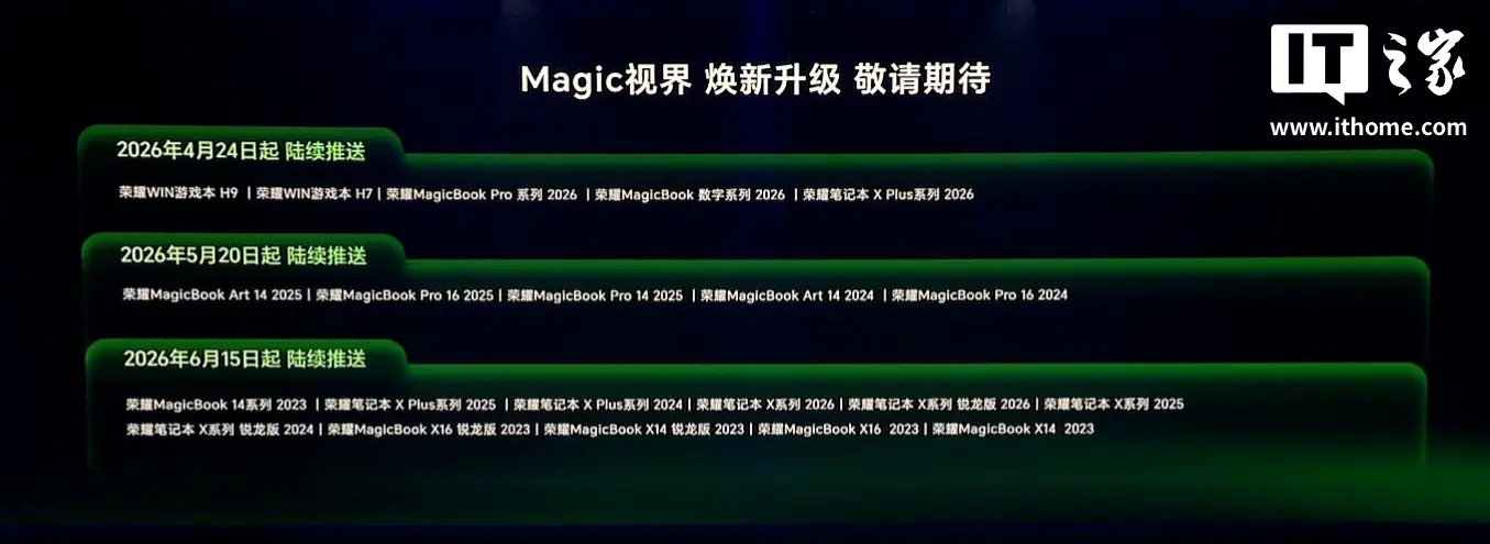 Honor MagicBook and MagicPad product lineup announcement