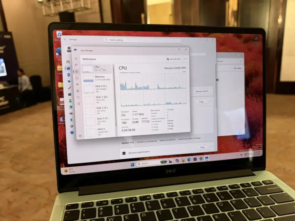Intel Wildcat Lake Reference Laptop: 6-Core Design for Lightweight Markets