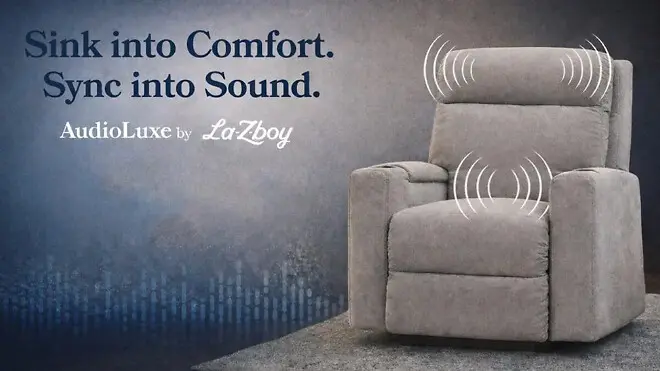 La-Z-Boy AudioLuxe: Built-in Klipsch Flexus Speakers and Subwoofer