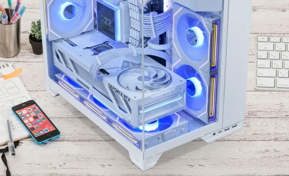 Lian Li O11 VISON-M mATX Case: Pillarless Glass & 13 Fan Slots