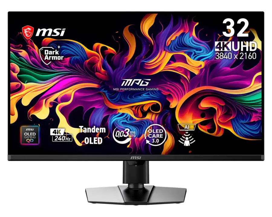 MSI unveils MPG 322UR QD-OLED X24: 240Hz UHD 31.5" QD-OLED Monitor