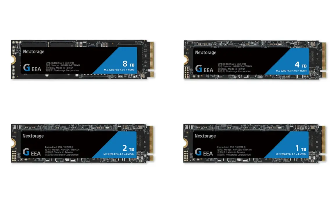 Nextorage G Series EEA SSD Announced: PCIe Gen4 QLC with 1TB to 8TB Options