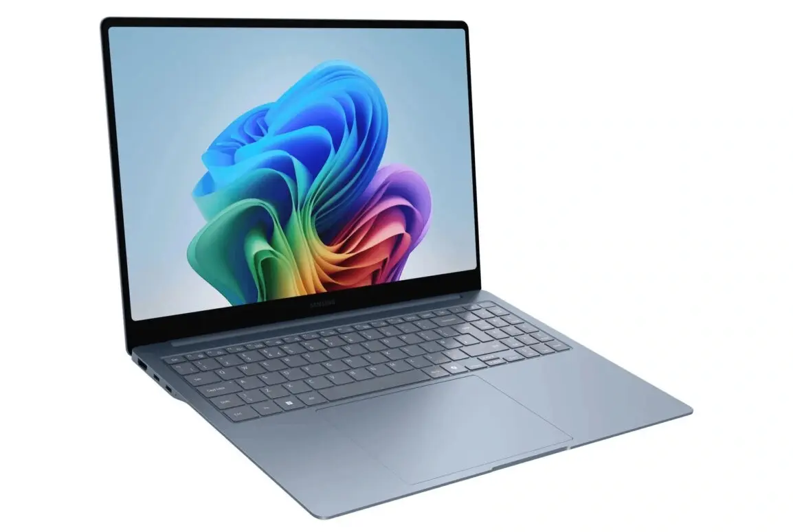 Leaked render of the Samsung Galaxy Book6 Edge laptop