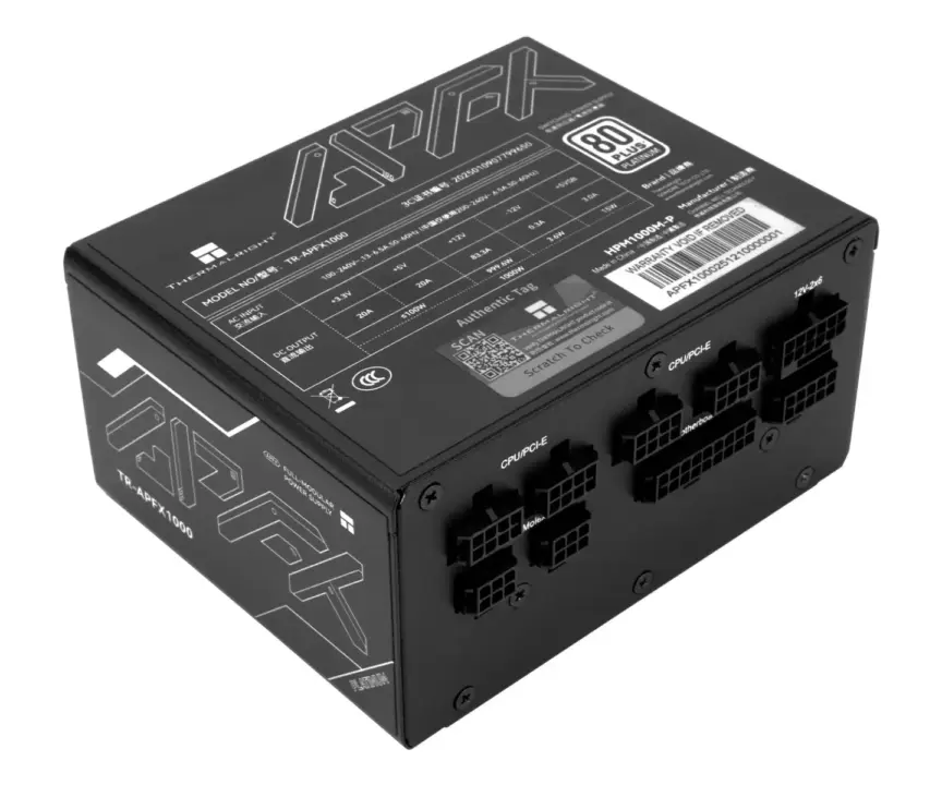 Thermalright APFX Series SFX PSU: 80 PLUS Platinum 850W/1000W