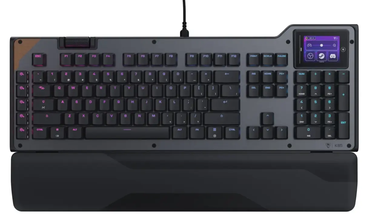 Turtle Beach Command Series KB7, KP7, KB5: Hall Effect Switches, 8kHz Polling, Touch Screens
