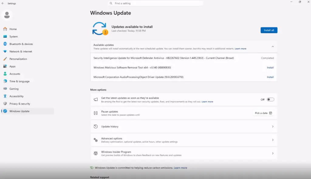 Windows 11 OOBE setup screen