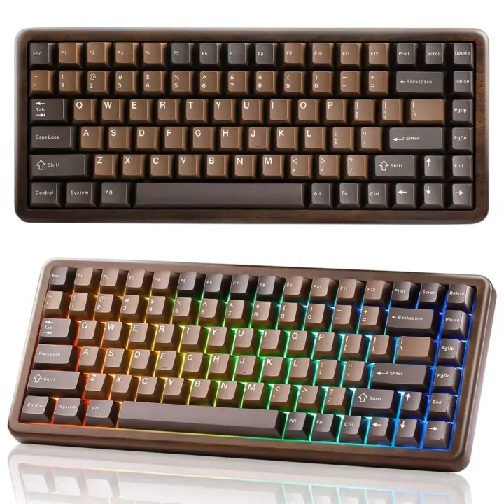 Yunzii Wood 68 and Wood 84 Keyboards: Walnut Frames, Hot-Swap, Tri-Mode