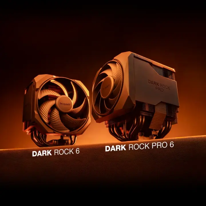 be quiet! unveils DARK ROCK 6 and PRO 6 coolers with up to 300W TDP