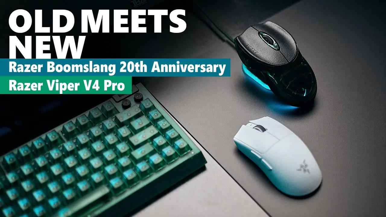 20 years of gaming mice – Razer Viper V4 Pro vs Boomslang 20th Anniversary