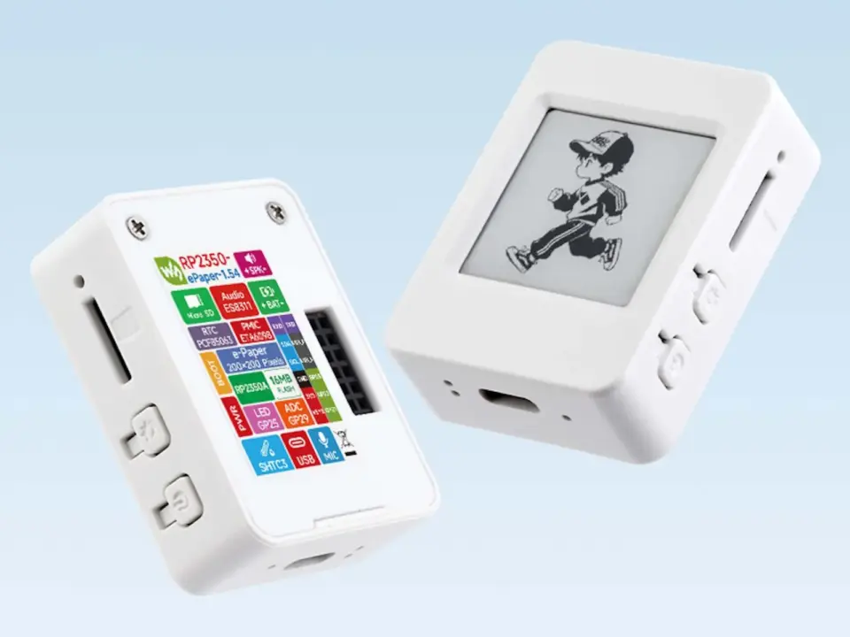 Waveshare unveils RP2350-ePaper-1.54 with e-paper display and sensors