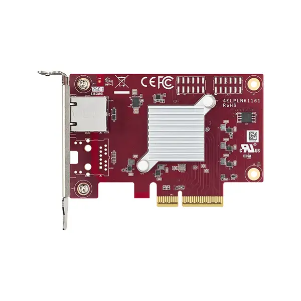 EGPL-T2F1 M.2 interface SFP+ LAN expansion module supporting fiber and direct copper cable connections for versatile edge device connectivity.