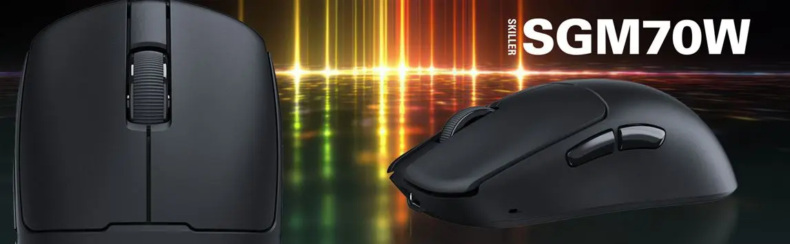 Sharkoon unveils SKILLER SGM70W with 8kHz polling and glass skates