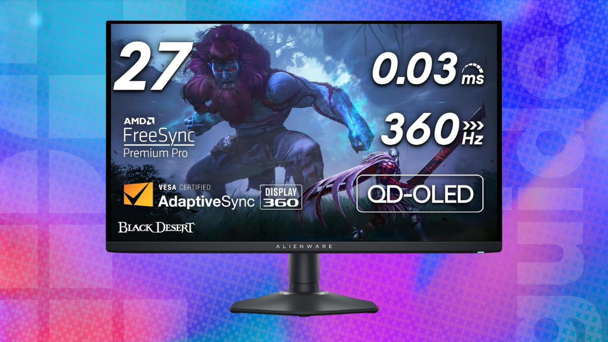 Alienware AW2725DF 27-inch QD-OLED gaming monitor now under $600