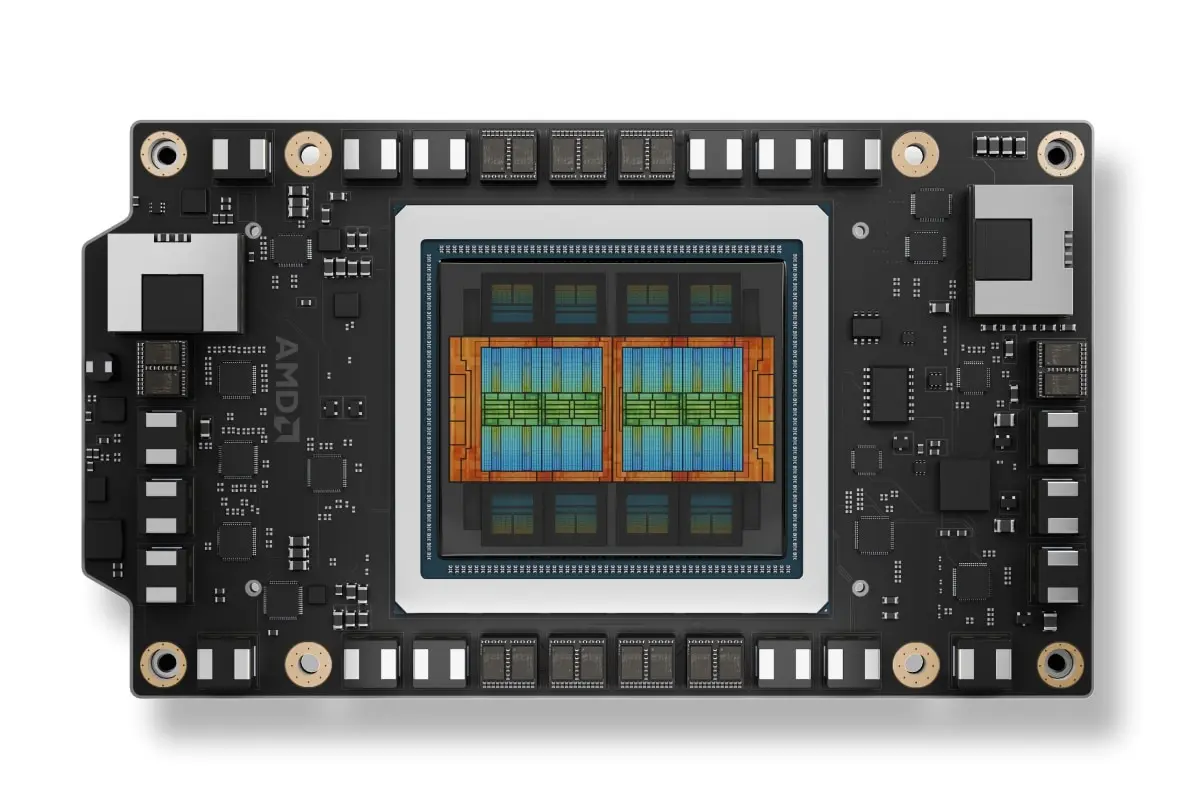 AMD Instinct MI350P PCIe accelerator with dual-slot passive cooling