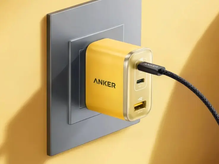 Anker Pokémon edition Nano Charger with yellow body and Pikachu outline