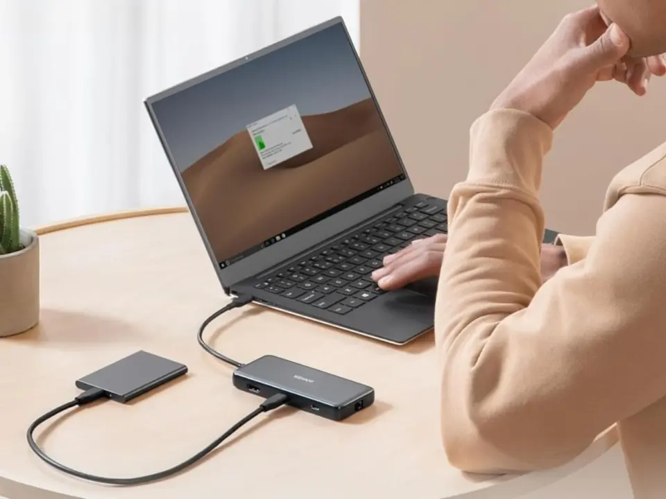 Teaser image of the Anker Nano USB-C Hub (8-in-1, Dual Display)