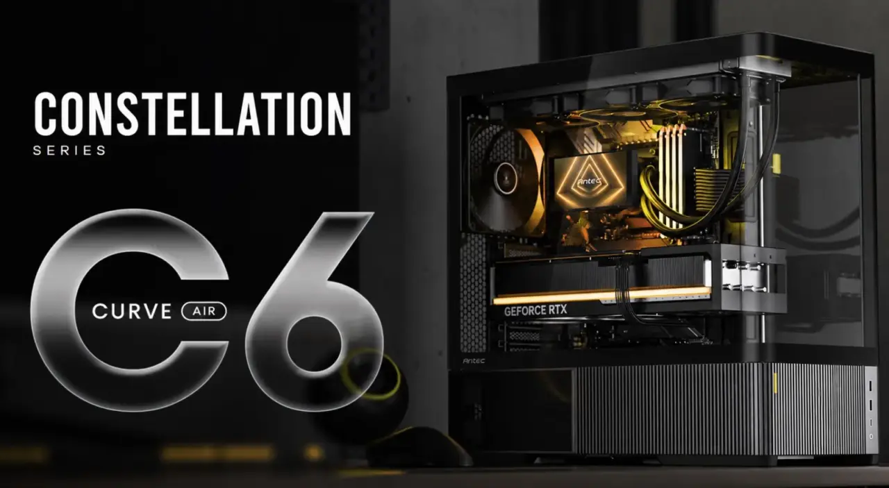 Antec C6 Curve Air PC Case Launches with Curved Glass Front and 450mm GPU Support