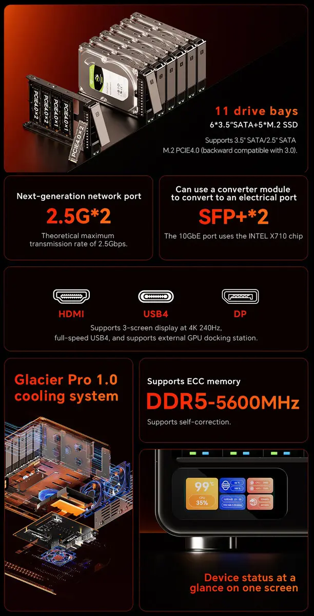 Aoostar WTR Max NAS device front view
