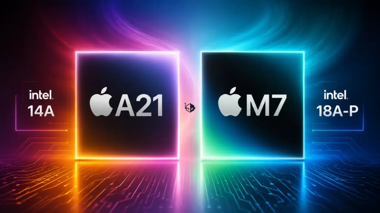 Apple Signs Intel Deal: M7 Chip Uses 18A-P By 2027, A21 Uses 14A By 2028