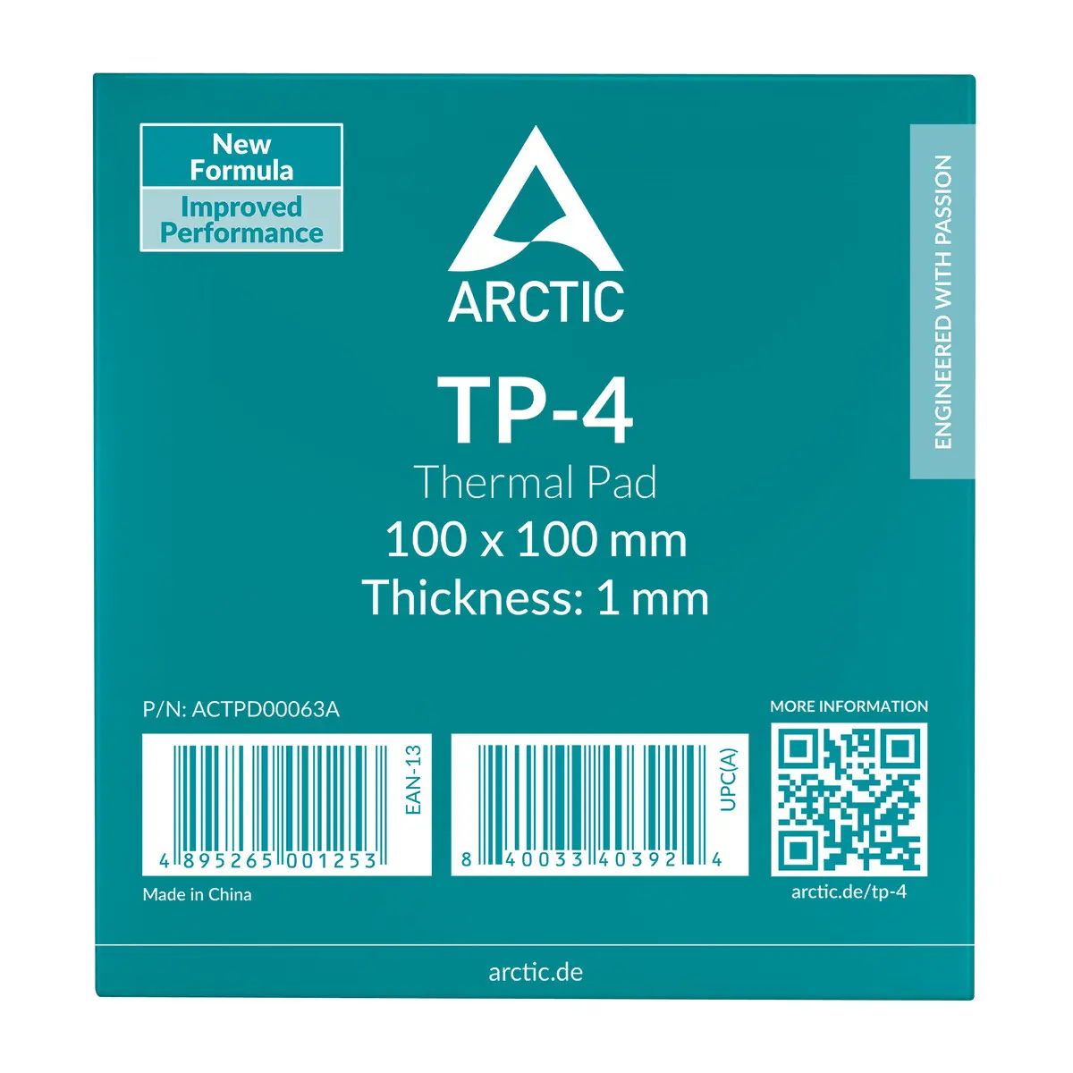 ARCTIC TP-4 thermal pad stackable up to 2.0mm