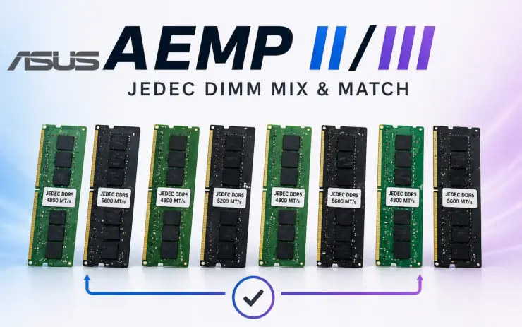 ASUS motherboard with AEMP technology