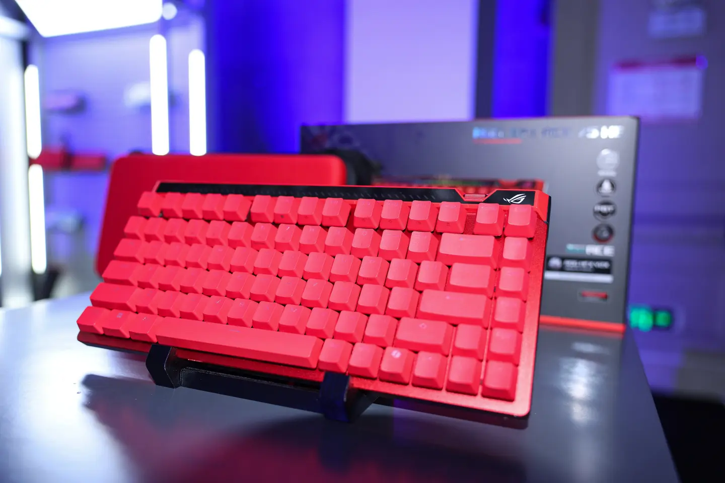 ASUS ROG Falchion Ace 75 HE Lava Red magnetic switch keyboard