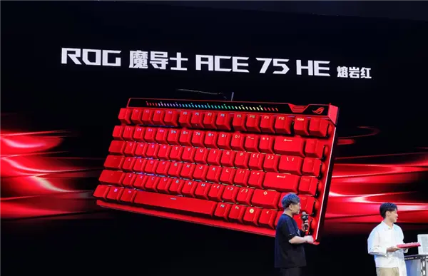 ASUS ROG Falchion Ace 75 HE Lava Red Keyboard Launches at 1199 Yuan
