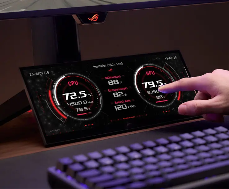 Asus ROG Strix XG129C secondary display with touch support