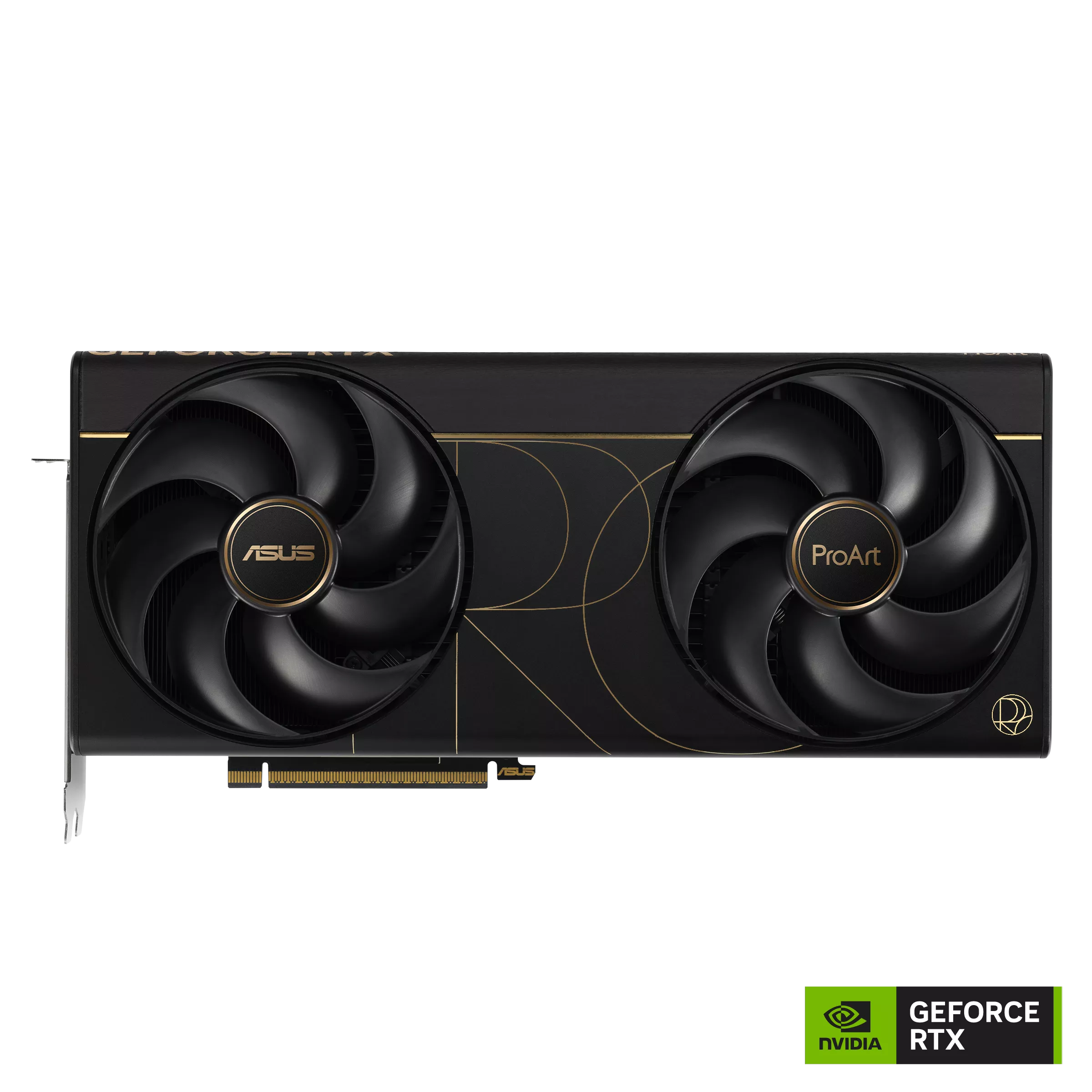 ProArt GeForce RTX 5090 OC Edition featuring Dual BIOS switch and USB Type-C port connectivity options.