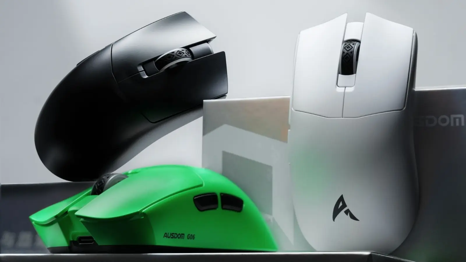 AUSDOM G06 Professional Edition mouse with PixArt PAW3955 sensor
