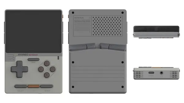 Ayaneo Pocket Block vertical handheld with plastic shell and buttons