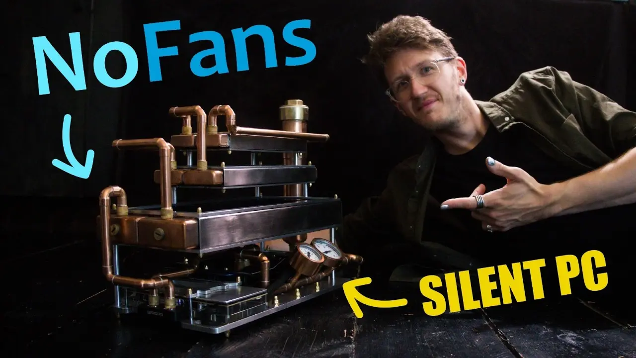 Billet Labs passive water-cooled PC with AMD Ryzen 7 9800X3D and RTX 5080