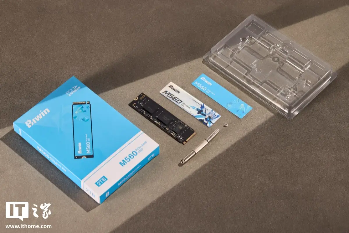Biwin M560 Ling Suo 2TB PCIe 5.0 SSD single-sided design
