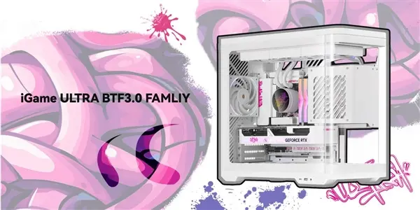 Colorful iGame BTF 3.0 prebuilt PC with rear cable architecture and Intel Core Ultra 9 processor