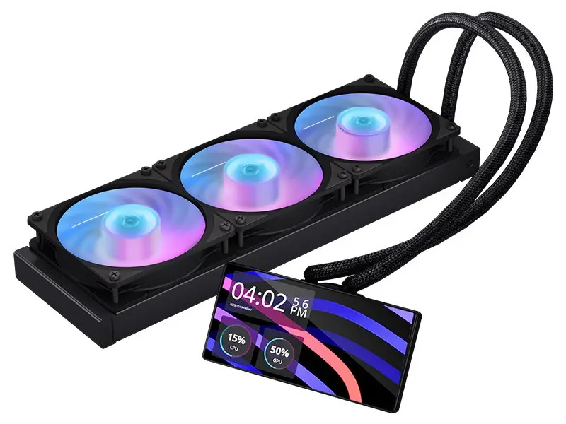 Cooler Master Hyper 212 B360 TV AIO cooler with LCD display