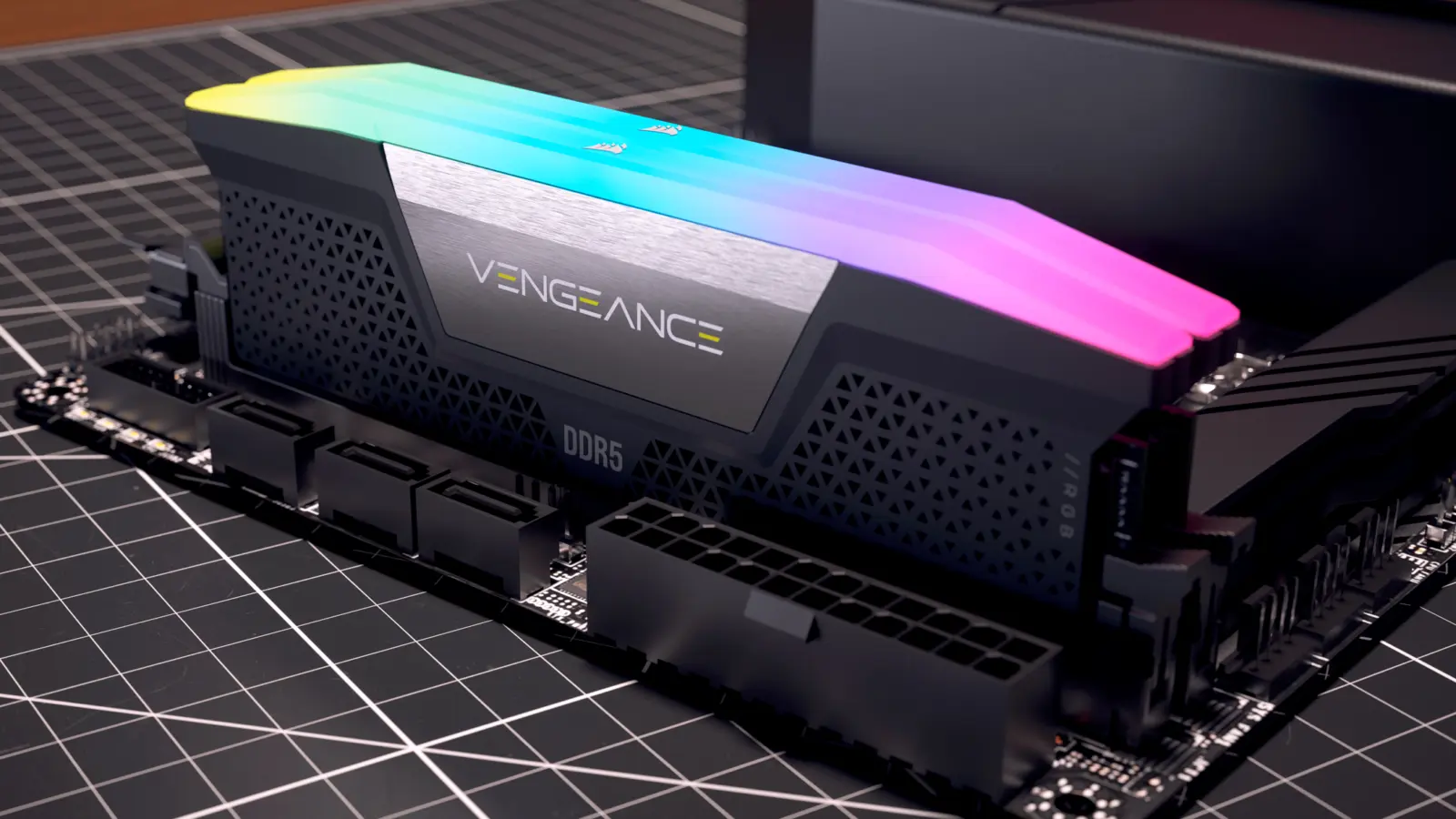 Corsair Vengeance DDR5 memory kit with CXMT DRAM chips at 6,000 MT/s speed and CL36 timings.