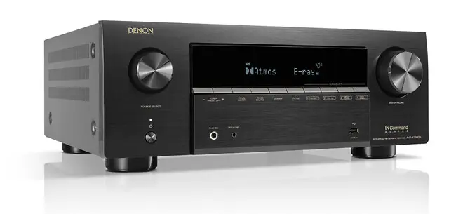 Denon AVR-X3900H rear panel with HDMI and speaker terminals