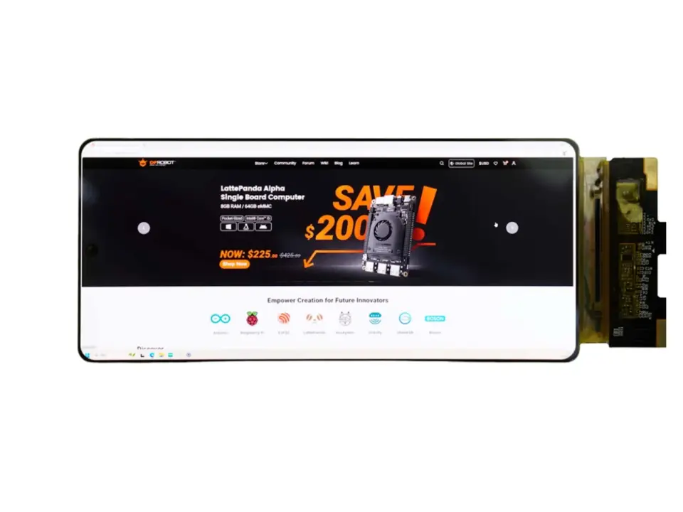DFRobot Unveils 6.67-Inch Flexible AMOLED Display with 2.4K Resolution