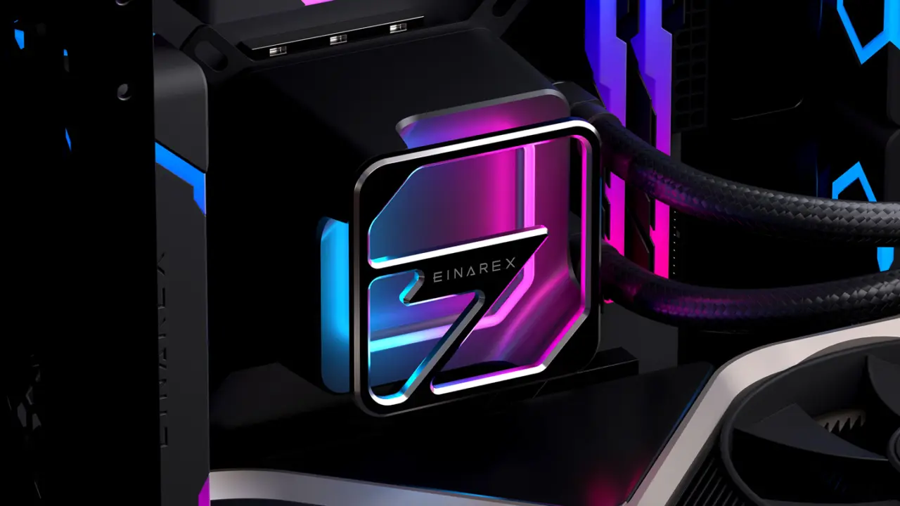 EINAREX HALOX AIO Cooler Launches With Hollow 3D ARGB Lighting