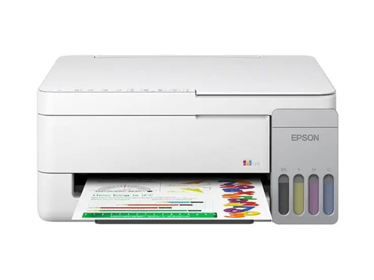 Epson L3351 printer with ink bottles and maintenance box