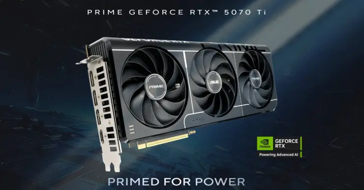 ASUS shifts RTX 5070 Ti production to Dual and Prime lines