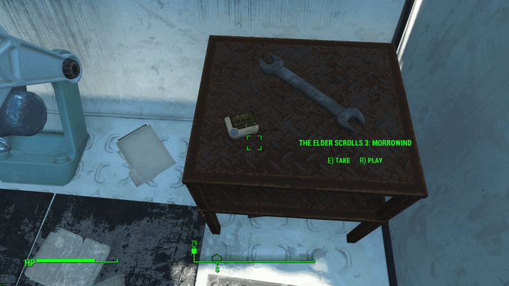 Morrowind running on Fallout 4 Pip-Boy mod by RPGKing117