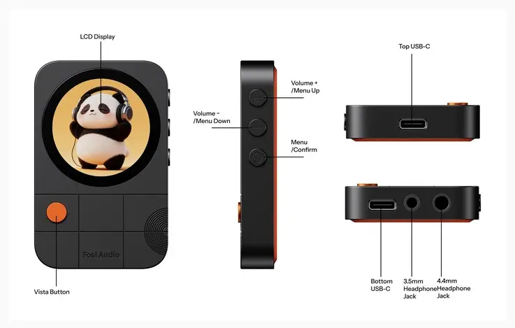 Fosi Audio MD3 MagDac magnetic external headphone amplifier for smartphones