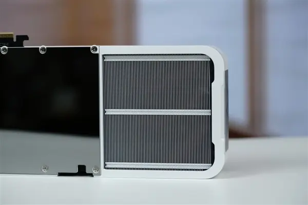 Galax RTX 5070 LUNA OC white graphics card with mirror backplate