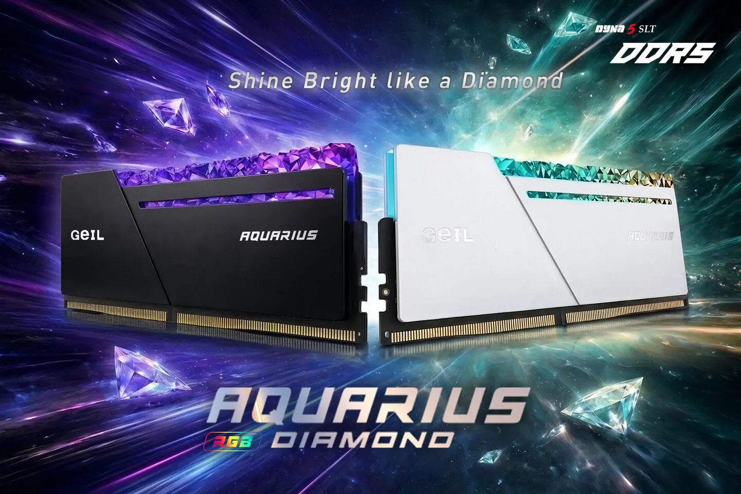 GeIL AQUARIUS Diamond RGB memory in Graphite Black